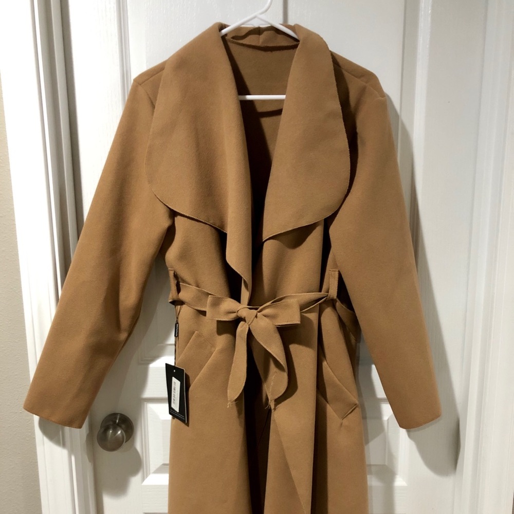 Camel Waterfall Coat